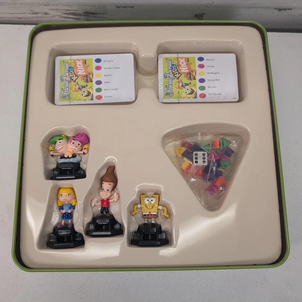 Trivial Pursuit for Kids Nick Edition Parker Brothers 2005 Metal Tin